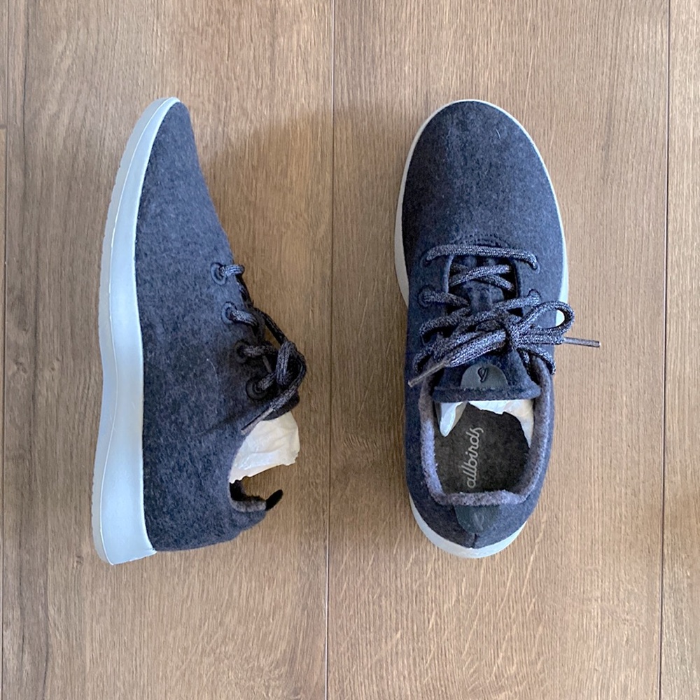 All Birds women’s charcoal sneakers size 8 only worn once